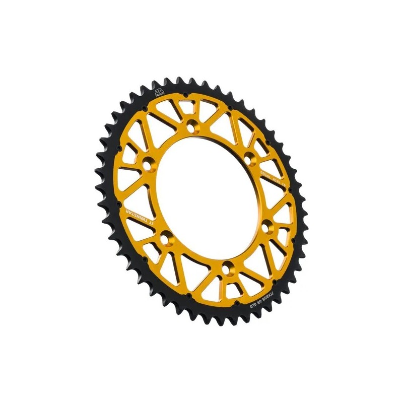 Twinstar JT SPROCKETS steel/aluminum hybrid sprocket for KAWASAKI, SUZUKI, DR 250, DR 350 from 1979 to 2026