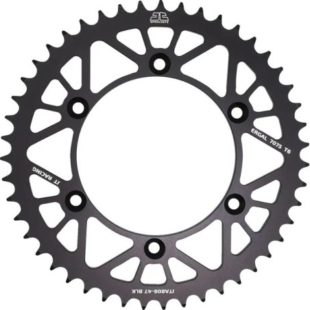 Couronne arrière aluminium RaceLite JT SPROCKETS pour Kawasaki, Suzuki, RMX 250, TS 125 R de 1979 à 2026