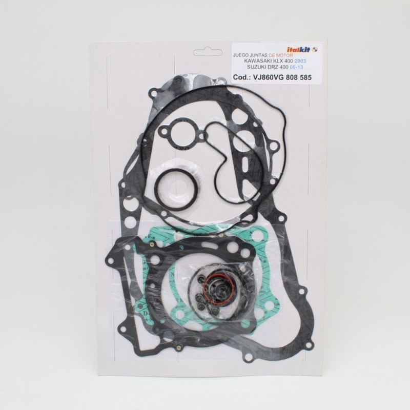 Kit completo de juntas de motor ITALKIT para KAWASAKI KLX 400 desde 2003, SUZUKI DRZ 400 E,S,ES,SM desde 2000 hasta 2015