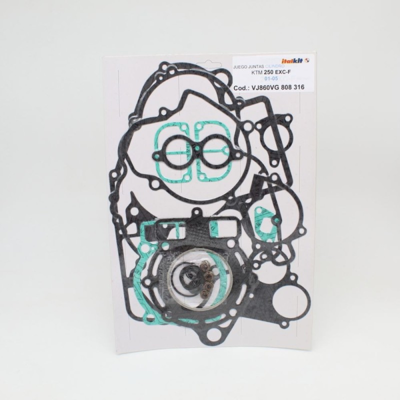 Paquete completo de juntas de motor ITALKIT para KTM 250 EXC-F de 2001 a 2005