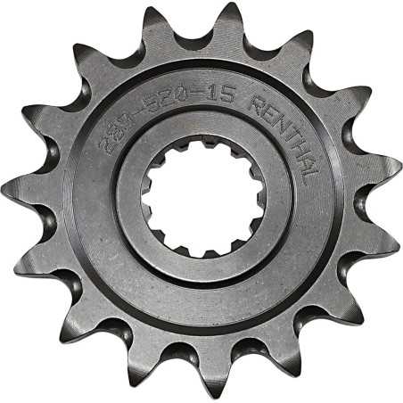 RENTHAL -Ritzel 15 Zähne, Teilung 520 für APRILIA, KAWASAKI, SUZUKI, YAMAHA, RS, EN, KLE, KX, NINJA, TDR von 1988 bis 2026
