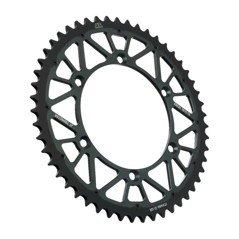 Twinstar JT SPROCKETS piñón trasero para KAWASAKI, SUZUKI, KX 450 F, KX 250 F de 1979 a 2026