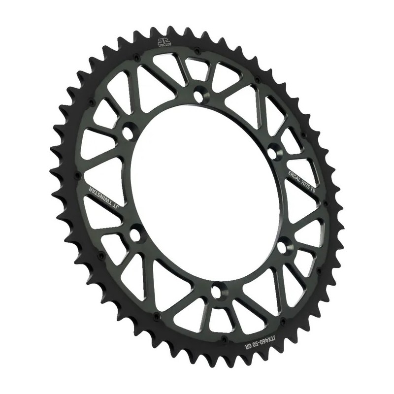 Couronne arrière Twinstar JT SPROCKETS pour KAWASAKI, SUZUKI, KX 250 F, KX 450 X de 1979 à 2026