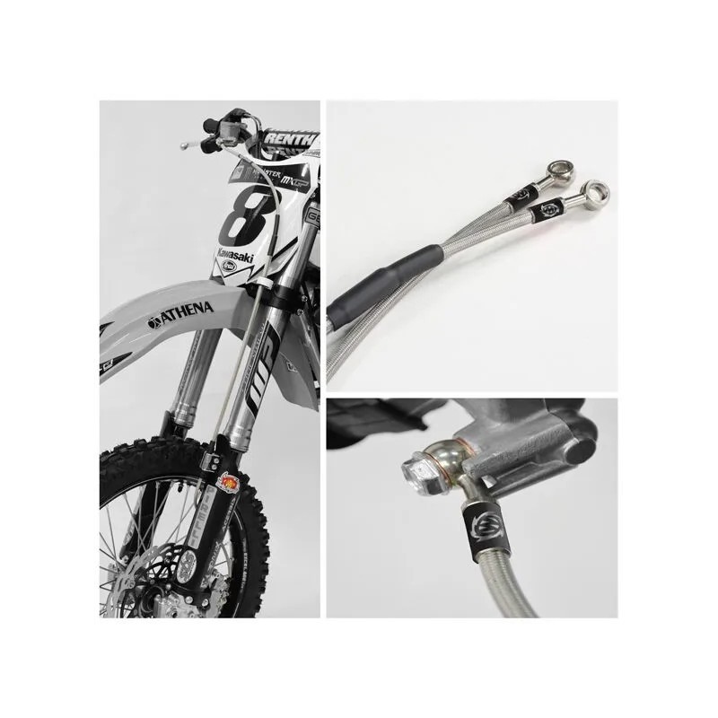 MOTO-MASTER stainless steel brake hose for GAS GAS, HUSQVARNA, KTM, MC 65, TC 65, SX 65 from 2023 to 2026