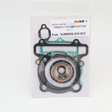 Top engine gasket pack ITALKIT for YAMAHA YFM 350 Warrior from 1987 to 2004, Raptor/W. from 1995 to 2011
