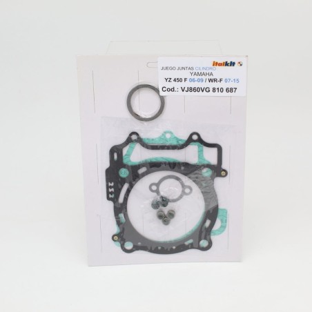 Pack joint haut moteur ITALKIT pour YAMAHA YZ 450 F de 2006, 2007, 2008, 2009 et 450 WR-F de 2007 à 2015