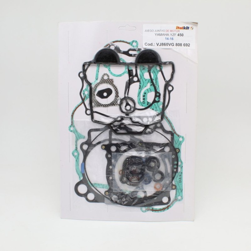 ITALKIT complete engine gasket pack for YAMAHA WR 450 F from 2016 to 2018, YZ 450 F from 2014 to 2017