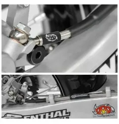 MOTO-MASTER -Edelstahl-Bremsschlauch (hinten) für GAS GAS, HUSQVARNA, KTM, MC 65, TC 65, SX 65 der Modelljahre 2023 bis 2026 – A