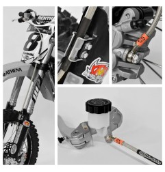 MOTO-MASTER front brake hose for BETA, FANTIC, HONDA, YAMAHA, RR, RR-S, XTRAINER, XEF, XXF from 1995 to 2026
