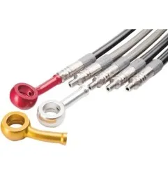 Varioflex-Hydraulikbremsschläuche mit Stahlgeflecht TRW für Motocross – Art.-Nr. MV129S