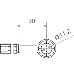 Acoplamiento banjo TRW Varioflex Motocross