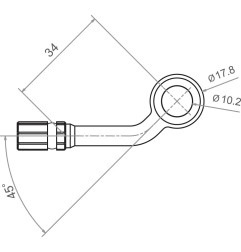 Raccord banjo Varioflex TRW pour Motocross