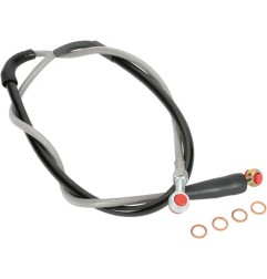 Latiguillo de freno de acero inoxidable trenzado para Honda CR 125 R, CR 250, CR 500 de 1995, 1996, 1997, 1998, 1999, 2000