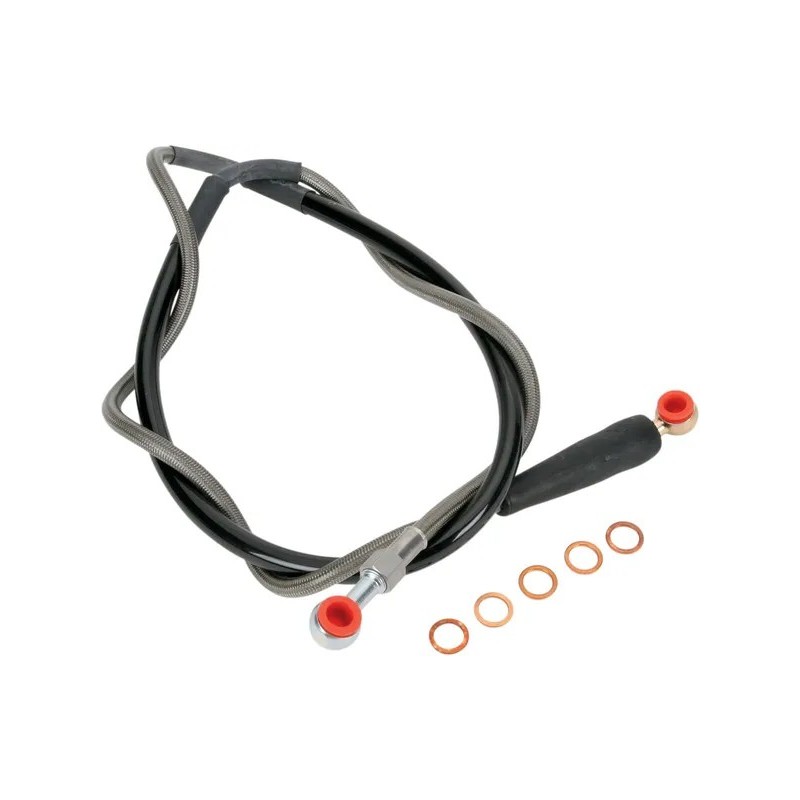 Durite de frein tressée en acier inoxydable pour HUSABERG, HUSQVARNA, KTM FE 250, FE 350, FE 450, FE 570, TE 125 de 2000 à 2016 Durite de frein tressée en acier inoxydable pour HUSABERG, HUSQVARNA, KTM FE 250, FE 350, FE 450, FE 570, TE 125 de 2000 à 2016