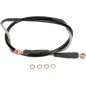 Stainless steel braided brake hose for KAWASAKI KX 125, KX 250 from 1997 to 2003