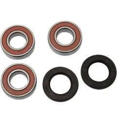 PIVOT WORKS-Satz mit Lagern und Dichtungen für das Hinterrad der KAWASAKI KX 125 K, KX 125 L, KX 250 und KX 500 E der Baujahre