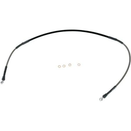 Stainless steel braided brake hose for KTM SX 105, SX 85, XC 105, XC 85 from 2003, 2004, 2005, 2006, 2007, 2008, 2009