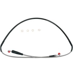 Stainless steel braided brake hose for SUZUKI DR-Z 400 from 2005, 2006, 2007, 2008, 2009, 2010, 2011, 2012