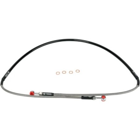 Latiguillo de freno trenzado de acero inoxidable para YAMAHA YZ 80, YZ 85 de 2001, 2002, 2003, 2004, 2005, 2006, 2007, 2008