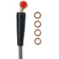 Edelstahlgeflochtener Bremsschlauch für YAMAHA WR 250, WR 400, WR 426, WR 450, YZ 125, YZ 250, YZ 400, Baujahre 1999 bis 2004