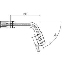 Acoplamiento banjo TRW Varioflex Motocross
