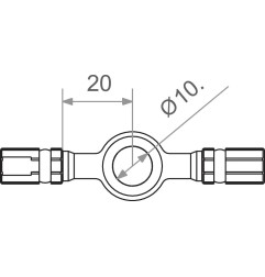 Varioflex banjo coupling for MOTOCROSS