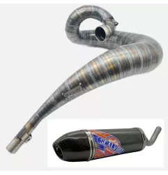 Exhaust SCALVINI with carbon silencer for HONDA CR 500