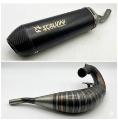 Escape SCALVINI con silenciador de carbono para BETA RR RACING 125 de 2019 a 2024