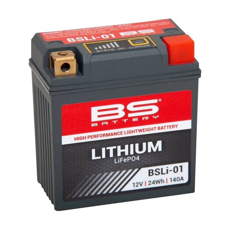 Batería de litio LiFePO4 BS BATTERY para CRF 250, CRF 450, FC 250, FC 350, FC 450, FS 450, FX 350, SX-F 250 de 2016 a 2026