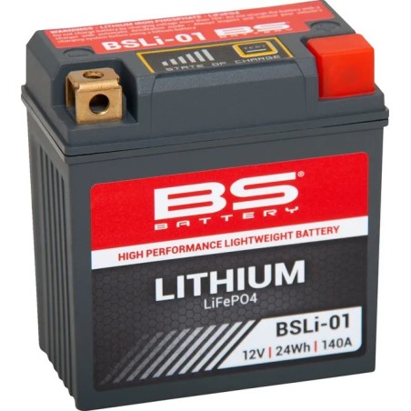 Batterie lithium LiFePO4 BS BATTERY pour CRF 250, CRF 450, FC 250, FC 350, FC 450, FS 450, FX 350, SX-F 250 de 2016 à 2026