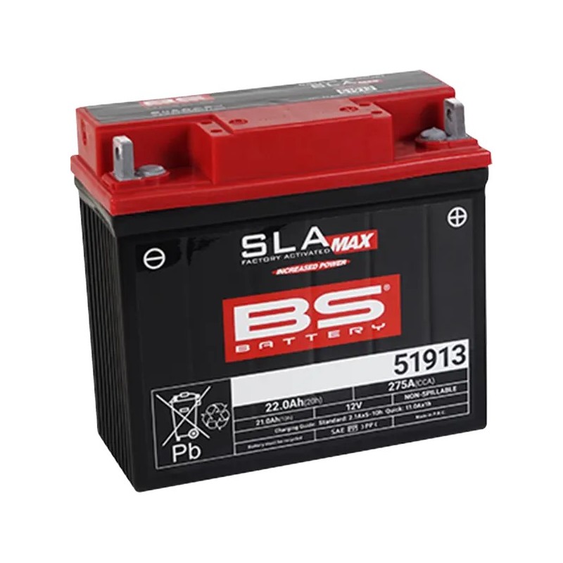 Batterie AGM SLA MAX Factory-Activated sans entretien BS BATTERY pour HONDA TRX 250 de 1987 à 2018 Batterie AGM SLA MAX Factory-Activated sans entretien BS BATTERY pour HONDA TRX 250 de 1987 à 2018