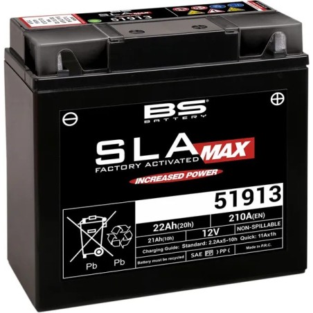 AGM SLA MAX Factory-Activated maintenance-free battery BS BATTERY for HONDA TRX 250 from 1987 to 2018