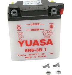 Batterie conventionnelle YUASA pour YAMAHA DT 175, DT 250, DT 400, XT 250, XT 500 de 1976 à 1990