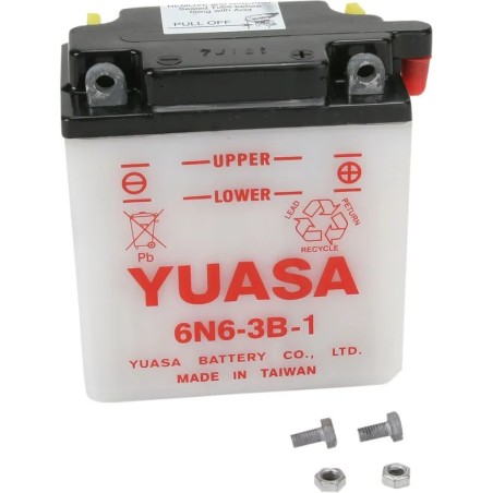 Batería convencional YUASA para YAMAHA DT 175, DT 250, DT 400, XT 250, XT 500 de 1976 a 1990