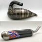 Pot d'échappement SCALVINI complet avec silencieux en carbone pour APRILIA MX 125 de 2003 à 2008