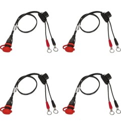 Cables de conexión de batería SAE OptiMate TECMATE con ojal para Motocross