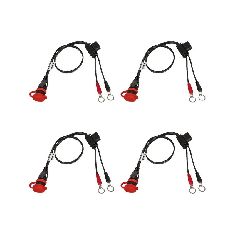 Cables de conexión de batería SAE OptiMate TECMATE con ojal para Motocross