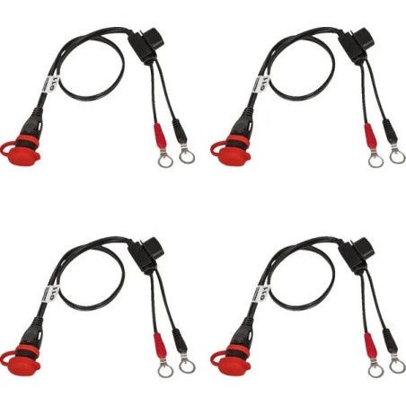 Câbles de connexion batterie à œillet SAE OptiMate TECMATE pour Motocross