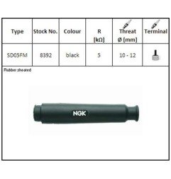 Spark plug cover NGK for Motocross