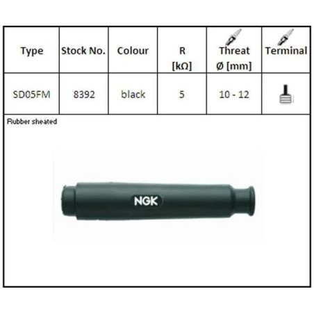 Spark plug cover NGK for Motocross