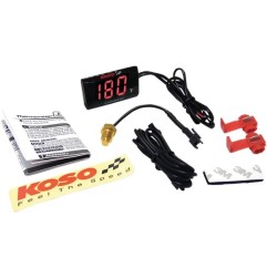 Indicateur de température Super Slim KOSO pour Motocross