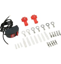 Universal flat-mount on/off rocker switch MOOSE for Motocross