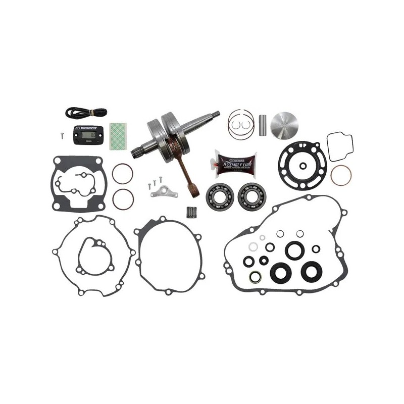Engine rebuild kit - Garage Buddy - 2 strokes WISECO for KAWASAKI KX 80 from 1998 to 2000
