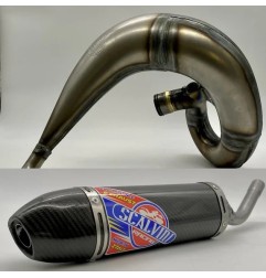 Silenciador SCALVINI completo con silenciador de carbono para SUZUKI RM 250 de 2003 a 2008