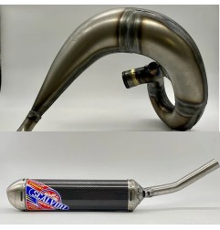 Silenciador SCALVINI completo con silenciador de carbono/acero inoxidable para HONDA CR 250 de 1990 a 1991
