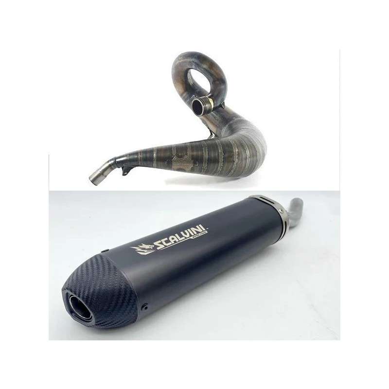 Silenciador SCALVINI completo con silenciador completo de carbono para BETA RR RACING 250, 300 de 2019 a 2024
