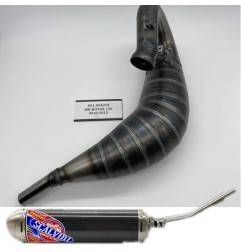 Silenciador SCALVINI completo con silenciador completo de carbono para HM 125 ROTAX de 2010 a 2015