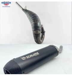 Silenciador SCALVINI completo con silenciador de carbono para HUSQVARNA WR 250, 300 de 2003 a 2012