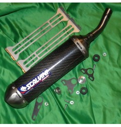 SCALVINI carbon/stainless steel exhaust silencer for TM MX 250, 300 from 2015 to 2018