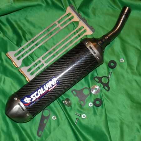 Silencieux d'échappement carbone/inox SCALVINI pour TM MX 250, 300 de 2015, 2016, 2017 et 2018
